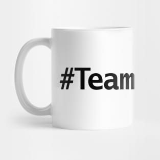 Team Johnny Hashtag Minimal Typography Black Text Mug